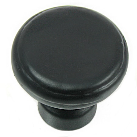 Large Button Knob, Riverstone, Oil Rubbed Bronze